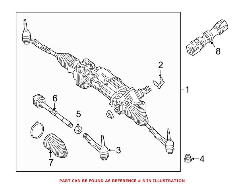 Mercedes Steering Tie Rod End - Inner 2054600405